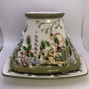 Yankee Candle mistletoe shade and plate large